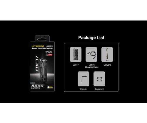 TASKULAMPPU EDC-SARJA/EDC37 NITECORE