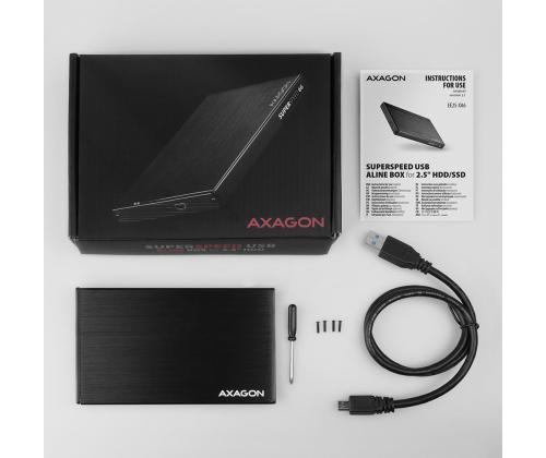Kiintolevyn ACC-kotelo 2.5&amp;quot;/USB3.2 EE25-XA6 AXAGON