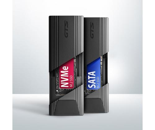 SSD ACC KOTELO M.2 NVME/SATA USB-C EEM2-GTS2 AXAGON