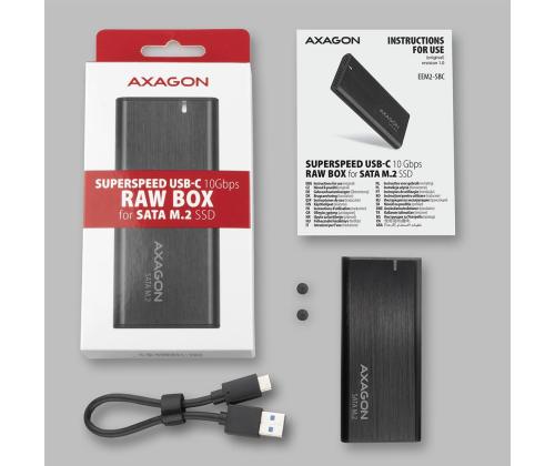 SSD ACC KOTELO M.2 SATA/USB-C EEM2-SBC AXAGON