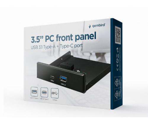 PC-tarvike GEMBIRD 1xUSB 2.0 1xUSB-C FDI3-U3C-01