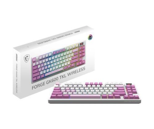 NÄPPÄIMISTÖ GAMING VIOLET US/FORGE GK600 TKL W VIOLET MSI