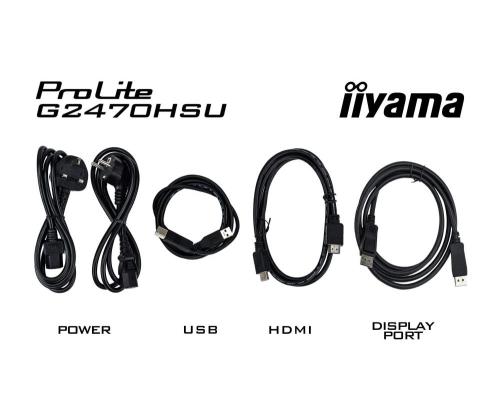 LCD-monitori IIYAMA G2470HSU-B6 24&amp;quot; Paneeli IPS 1920x1080 16:9 180Hz Matta 0,2 ms Kaiuttimet Väri...