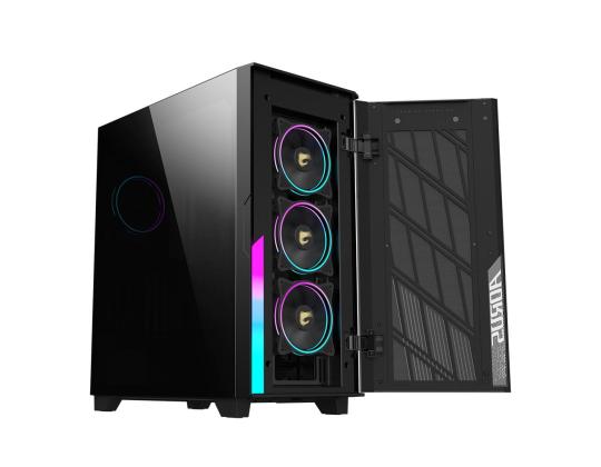 Kotelo GIGABYTE AORUS C500 GLASS MidiTower ATX EATX MicroATX MiniITX Väri Musta GB-AC500GST