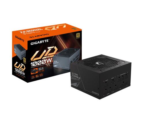Virtalähde GIGABYTE GP-UD1000GM ATX 3.1 1000 wattia Tehokkuus 80 PLUS GOLD PFC Active GP...