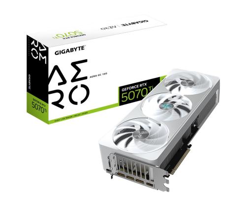 Näytönohjain GIGABYTE NVIDIA GeForce RTX 5070 Ti 16 GB GDDR7 256 bit PCIE 5.0 16x GPU 2588 MHz;