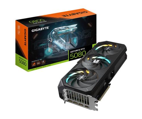Näytönohjain GIGABYTE NVIDIA GeForce RTX 5080 16 GB GDDR7 256 bit PCIE 5.0 16x GPU 2617 MHz ...