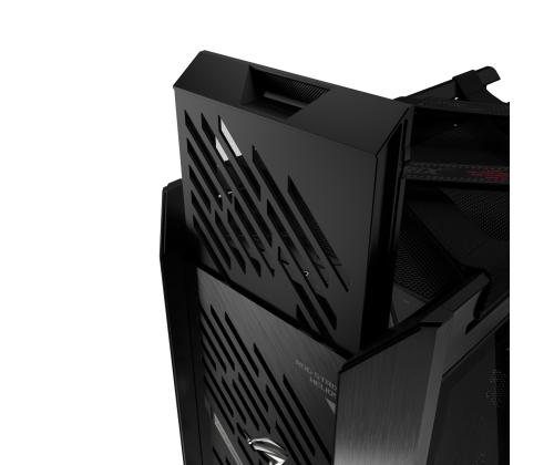 Kotelo ASUS ROG Strix Helios II MidiTower Case tuotteen ominaisuudet Läpinäkyvä paneeli Väri Musta...
