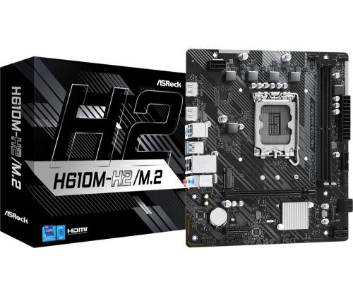 Emolevy ASROCK Intel H610 LGA1700 Micro-ATX Muisti DDR4 Muistipaikat 2 1xPCI-Express 3.0 1x...