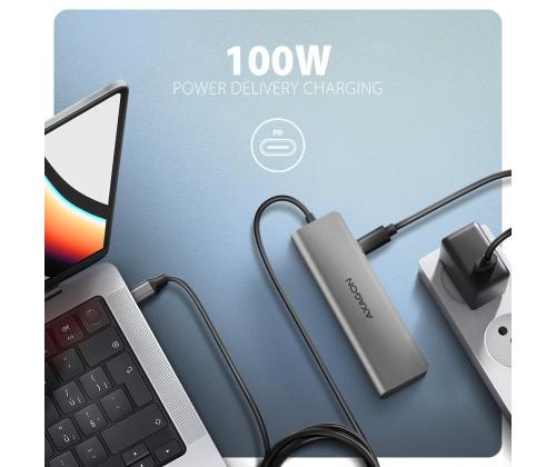 I/O-KESKITIN USB-C 5IN1/1M HMC-5H AXAGON