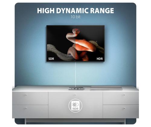 I/O HUB USB-C 9IN1 5GBPS/0.2M HMC-8HLSA AXAGON