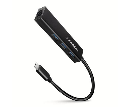 I/O HUB USB-C 4PORT GLAN/0.2M HMC-GL3A AXAGON