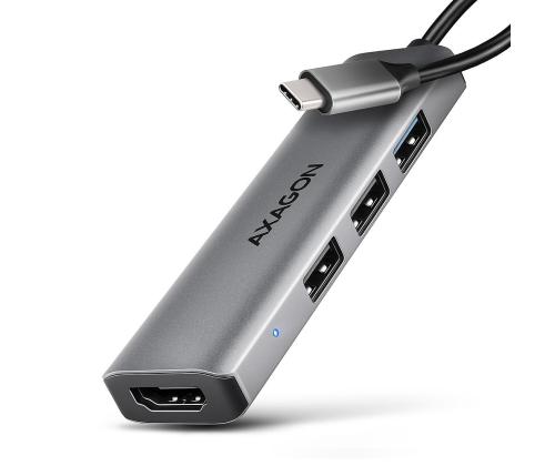 I/O HUB USB-C 4IN1/0.15M HMC-H3A AXAGON