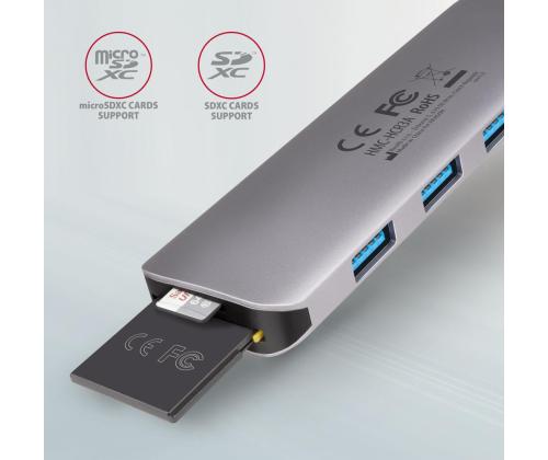 I/O HUB USB-C 5IN1/0.2M HMC-HCR3A AXAGON