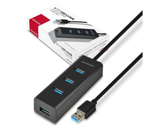 I/O HUB USB3.0 4PORT LATAUS/1.2M HUE-S2BL AXAGON