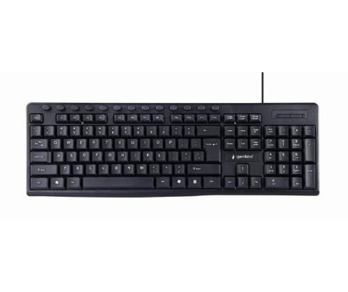 NÄPPÄIMISTÖ MULTIMEDIA USB ENG/MUSTA KB-UM-107 GEMBIRD