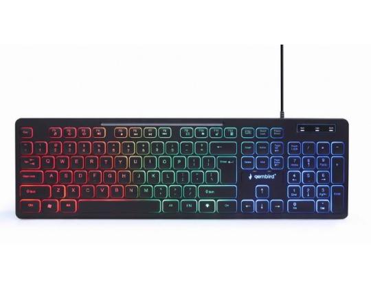 NÄPPÄIMISTÖ + HIIRI USB ENG/KBS-UML-01 GEMBIRD