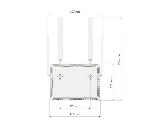 Langaton reititin KEENETIC Langaton reititin 1200 Mbps Mesh Wi-Fi 5 USB 2.0 4x10/100/1000M Määrä...