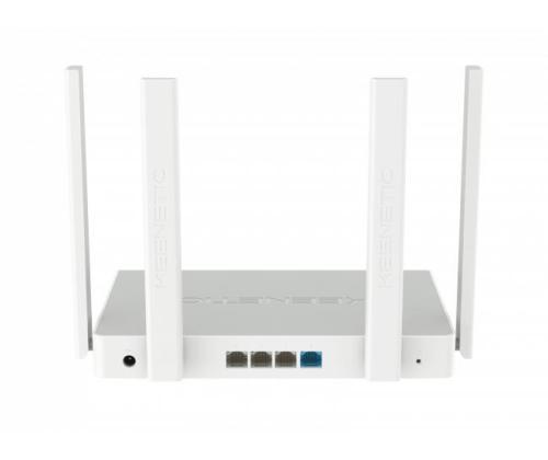 Langaton reititin KEENETIC Langaton reititin 1800 Mbps Mesh Wi-Fi 6 USB 3.0 4x10/100/1000M KN-3810-01EU