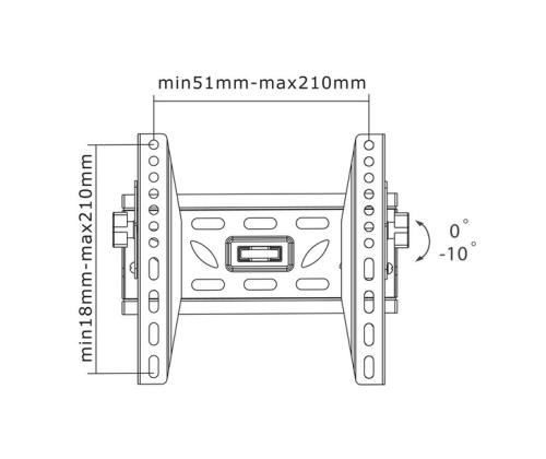 TV-SARJA ACC WALL MOUNT BLACK/24-40&amp;quot; LED-W220 NEOMOUNTS