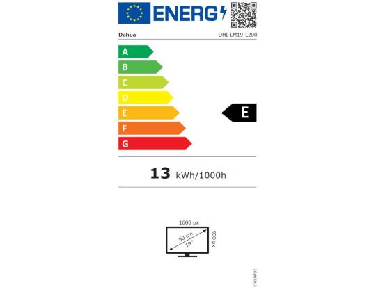 LCD-näyttö DAHUA LM19-L200 19,5" Business Panel TN 1600X900 16:9 75Hz 5 ms Väri Musta LM19-L200