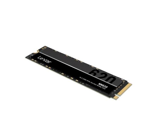 SSD LEXAR NM620 512GB M.2 PCIE NVMe Kirjoitusnopeus 2400 Mt/s Lukunopeus 3300 Mt/s MTBF...