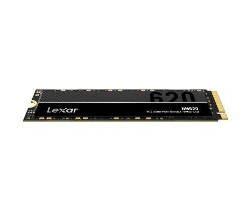 SSD LEXAR NM620 512GB M.2 PCIE NVMe Kirjoitusnopeus 2400 Mt/s Lukunopeus 3300 Mt/s MTBF...
