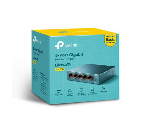 Kytkin TP-LINK LS105G 5x10Base-T / 100Base-TX / 1000Base-T LS105G