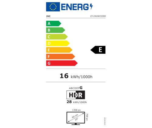 TV-sarja JVC 24" Smart/HD 1366x768 langaton LAN Bluetooth Android TV LT-24VAH3300