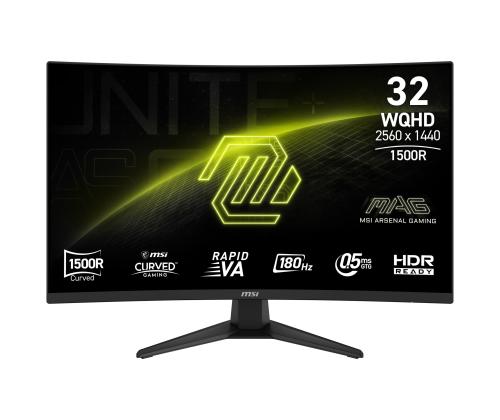 LCD-monitori MSI MAG 321CQF E18 31.5&amp;quot; Gaming/Curved Panel VA 2560x1440 16:9 180 Hz 0.5 ms...