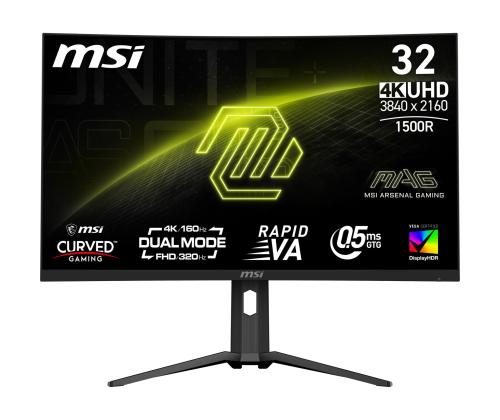 LCD-monitori MSI MAG 321CUPDF 31,5&amp;quot; Gaming/Curved/4K-paneeli VA 3840x2160 16:9 160 Hz 0,5 ms...