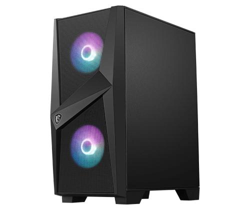 Kotelo MSI MAG Forge 100R MidiTower Ei sisälly ATX MicroATX MiniITX Väri Musta MAGFORGE100R MAGFORGE100R