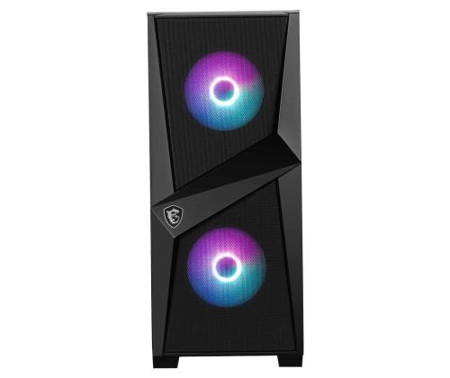 Kotelo MSI MAG Forge 100R MidiTower Ei sisälly ATX MicroATX MiniITX Väri Musta MAGFORGE100R MAGFORGE100R