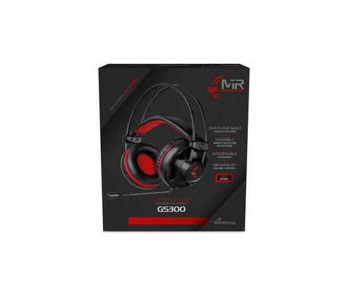 Kuulokkeet/kuulokkeet GAMING GS300/MUSTA/PUNAINEN MRGS300 MEDIARANGE
