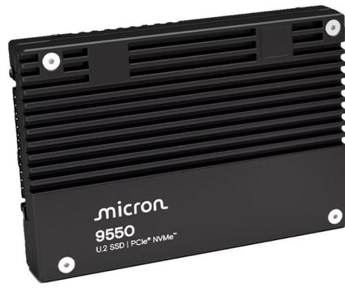 SSD MICRON SSD-sarja 9550 MAX 12.8TB NVMe NAND flash -tekniikka 3D TLC Kirjoitusnopeus 10000 Mt...