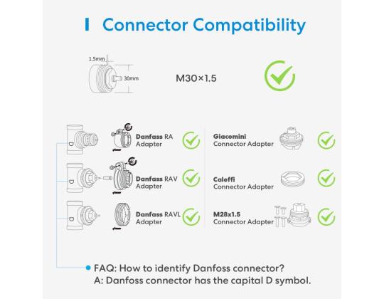 SMART HOME TERMOSTAATTI VENTTIILI/ILMAN NAPUA MTS150HK MEROSS