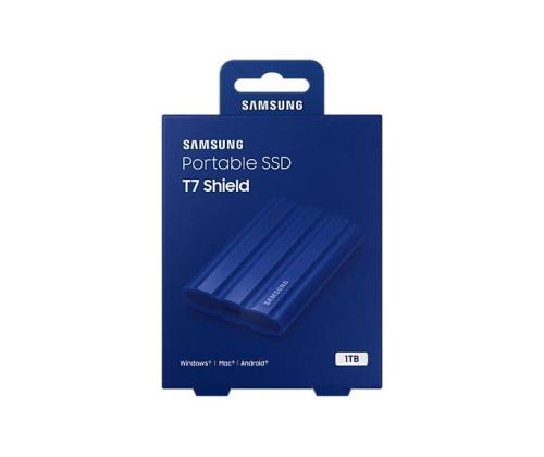 Ulkoinen SSD-levy SAMSUNG T7 1TB USB 3.2 Kirjoitusnopeus 1000 Mt/s Lukunopeus 1050 Mt/s MU...