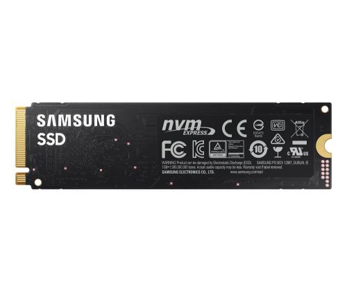 SSD SAMSUNG 980 500 Gt M.2 PCIE NVMe MLC Kirjoitusnopeus 2600 Mt/s Lukunopeus 3100 Mt/s 2...