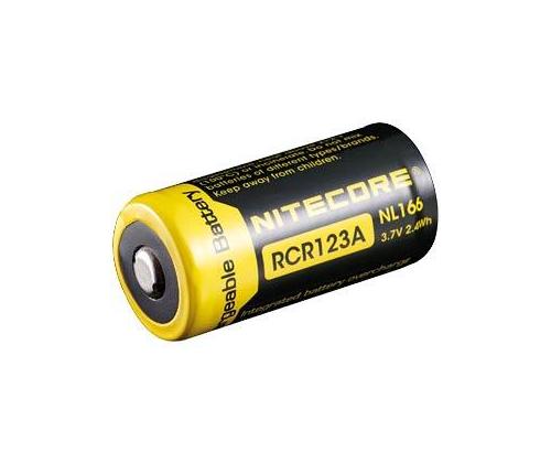 AKKU RECH. 650MAH 3.7V/RCR123 NL166 NITECORE NITECORE