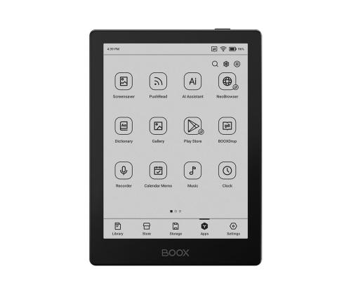 E-lukija ONYX BOOX 6&amp;quot; 1072x1448 Muisti 32 MB 1xUSB-C Micro SDXC Langaton LAN Bluetooth Musta...