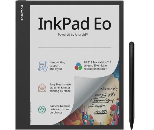 E-lukija POCKETBOOK InkPad Eo 10.3" 2480 x 1860 1xUSB-C 1xMicroSD-korttipaikka Bluetooth Harmaa PB1042...
