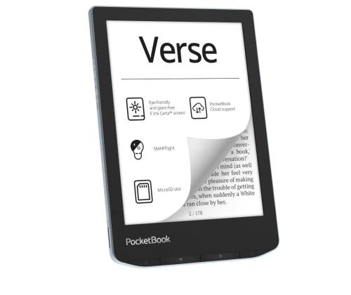 E-lukija POCKETBOOK Verse 6" 1024x758 1xUSB-C Micro SD Langaton LAN sininen PB629-2-WW