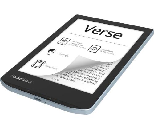 E-lukija POCKETBOOK Verse 6" 1024x758 1xUSB-C Micro SD Langaton LAN sininen PB629-2-WW