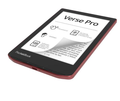 E-lukija POCKETBOOK Verse Pro 6" 1072x1448 1xUSB-C Langaton LAN Bluetooth Punainen PB634-3-WW PB634-3-WW PB634-3-WW