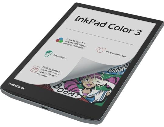 E-Reader POCKETBOOK InkPad Color 3 7,8" 1872x1404 1xUSB-C Langaton LAN Bluetooth PB743K3-1-WW