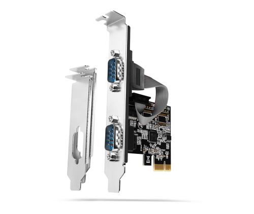 VERKKOKORTTI PCIE 2PORT 250KBPS/SP&amp;amp;LP PCEA-S2N AXAGON