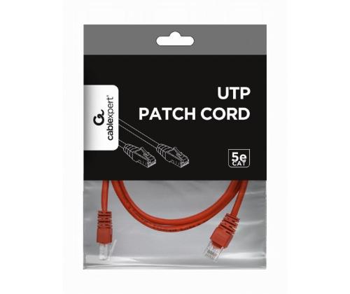 PATCH-KAAPELI CAT5E UTP 2M/PUNAINEN PP12-2M/R GEMBIRD