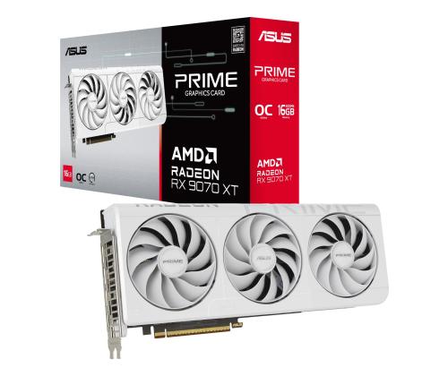 VGA PCIE16 RX9070XT 16GB GDDR6/PRIME-RX9070XT-O16G-WH ASUS