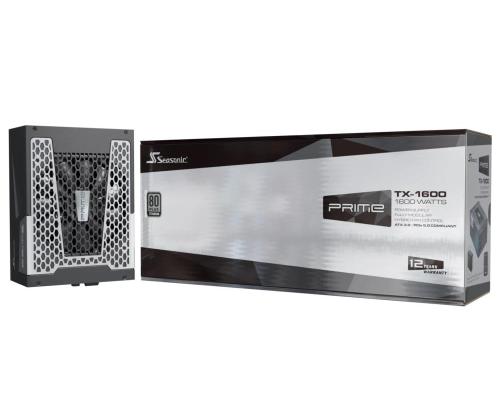 Virtalähde SEASONIC PRIME TX ATX 3.0 1600 wattia Tehokkuus 80 PLUS TITANIUM MTBF 100000 tuntia...
