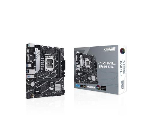 Emolevy ASUS Intel B760 Express LGA1700 Micro-ATX Muisti DDR4 Muistipaikat 2 2xPCI-Express 4.0...